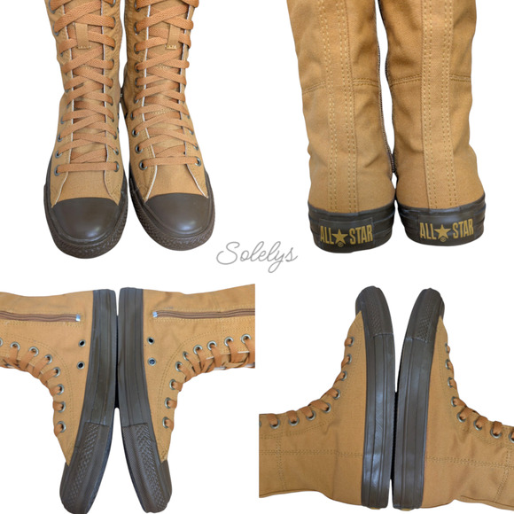 Converse Japan 2009 XXHI Fringe Knee High Canvas Sneaker Boot RARE Womens 7.5 - Picture 13 of 15